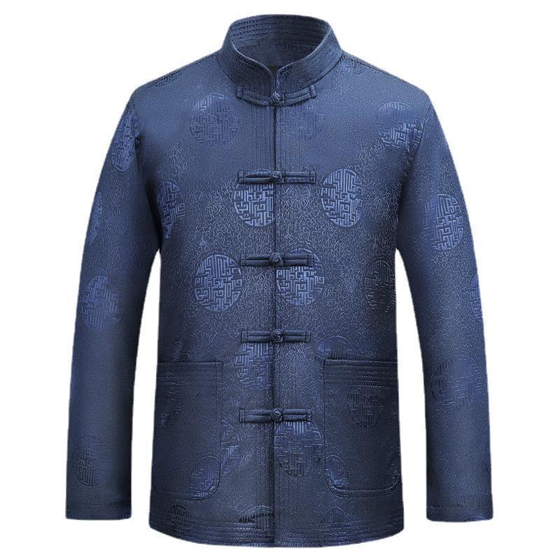 Spring and Autumn New Chinese Style Elderly Grandparents Birthday Spring and Autumn Clothing