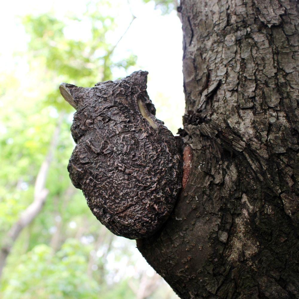 Personified Owl Tree Hanging Simulated Tree Decorations Pendant Miniature Figurine Sculpture  Home