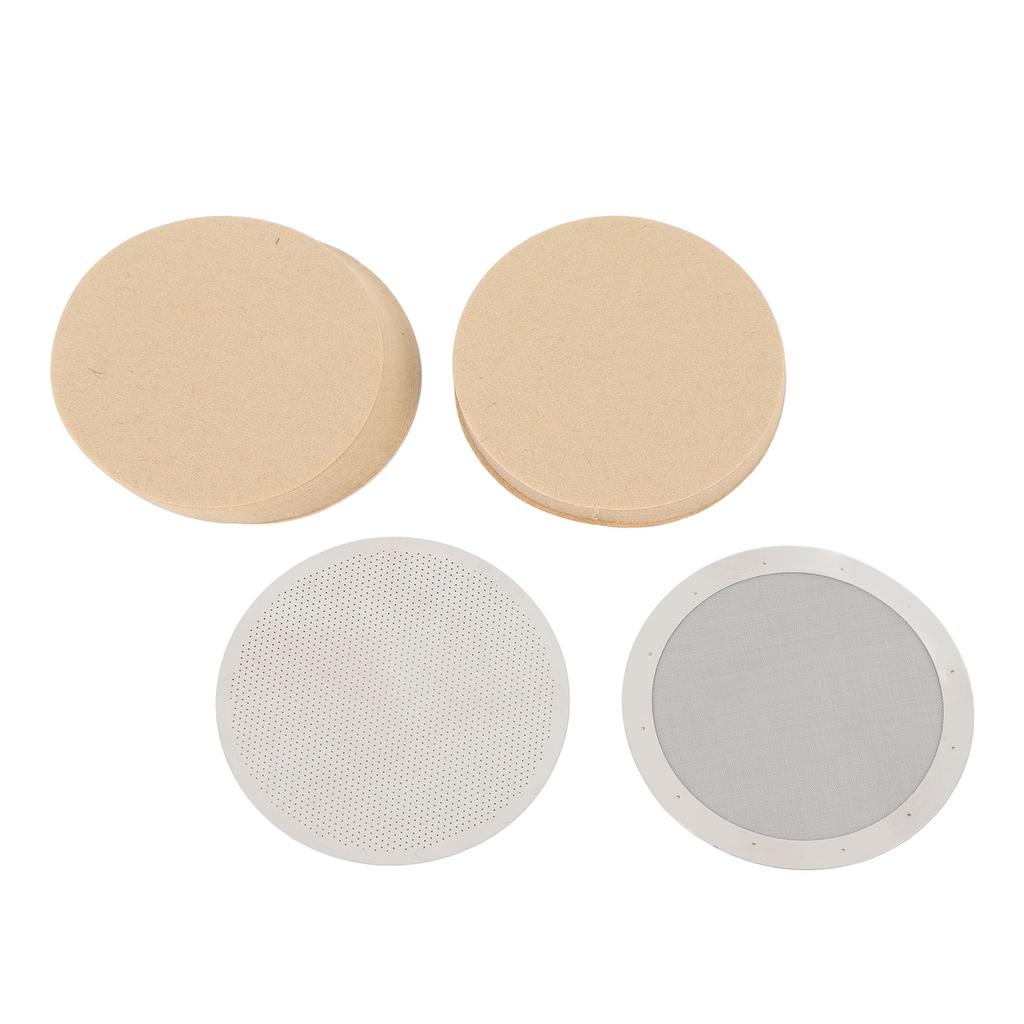 Disk Coffee Filter 2.4 Inch Stainless Steel Reusable French Press Coffee Maker Metal Filter Mesh for Replacement