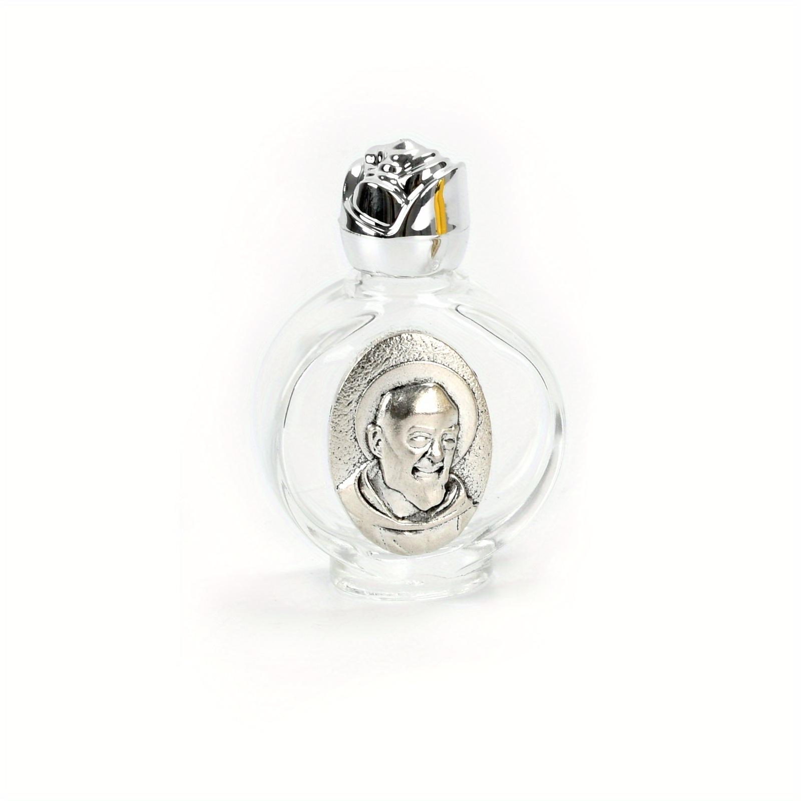 

1 шт. Бутылка Святой воды Святое Сердце Марии Религиозная бутылка с крестом Христианская бутылка со скульптурой Девы Марии Бутылка для святой воды серебряный