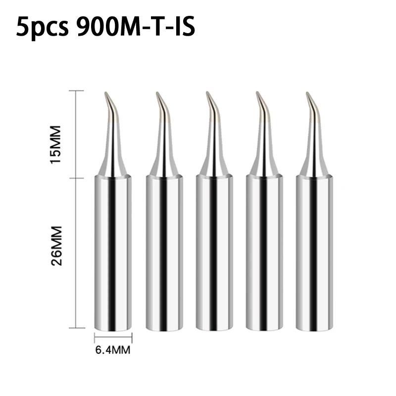 5Pcs Soldering Iron Tips K/SK/B/I/IS/1C/2C/3C/4C/2.4D/3.2D Soldering Iron Tips Set 900M-T Series BGA Soldering Tool Accessories
