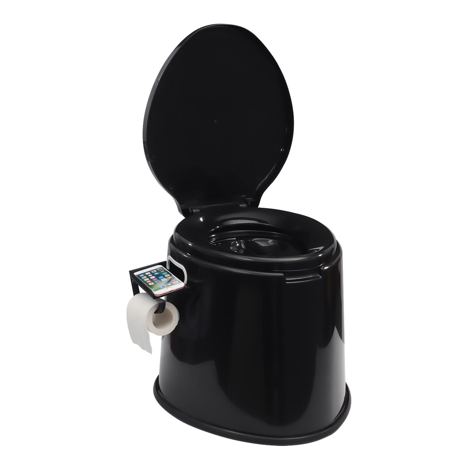 

Портативный кемпинговый туалет для компостирования, горшок, переносной туалет для детей и взрослых, ковшеобразное сиденье со съемным держателем для бумаги