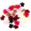 20pcs/lot 3cm Snow Gauze Fabric Flower Five Petals Plum Blossoms Artificial Flower For DIY Clothing Sewing Headwear Decoration