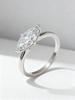 925 Sterling Silver Exquisite Fashion Marquise Shape Zircon Ring For Women Engagement Wedding Anniversary High Quality Jewelry