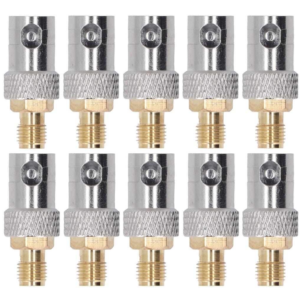 10Pcs RF Coaxial Cable Adapter SMA Female to BNC Female Coax Line Connector Set Kit