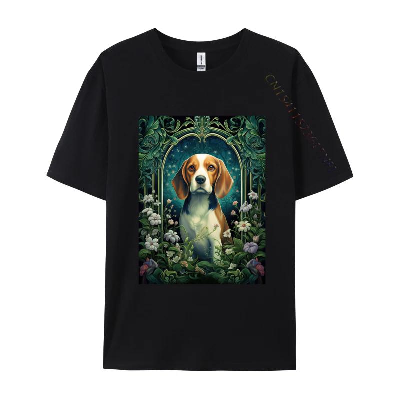 Beagle Dog In Vintage Tshirt Male Tops Print Tees Custom Tees Red And Black Graphic T Shirt Drop Shipping