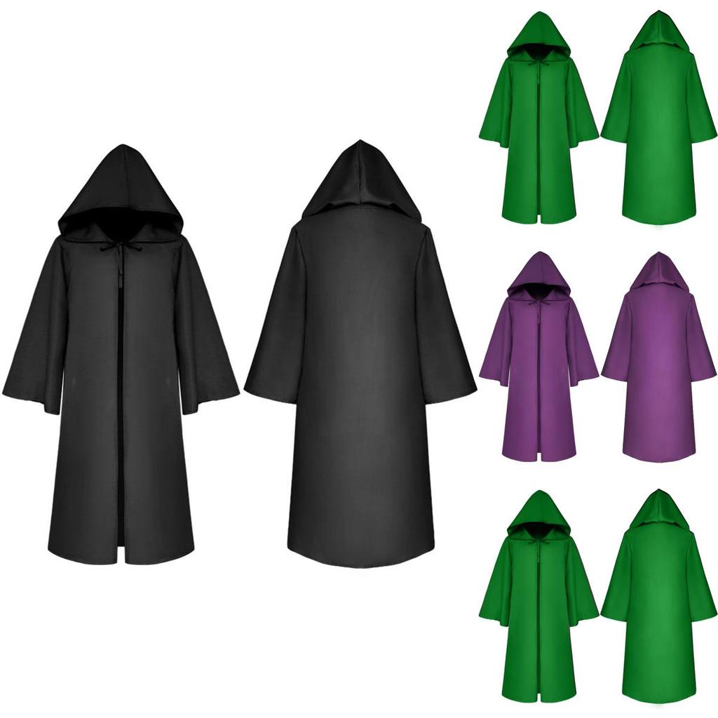 Premium Quality Star Wars Jedi Warrior Hooded Cloak Cape Robe For Cosplay Events