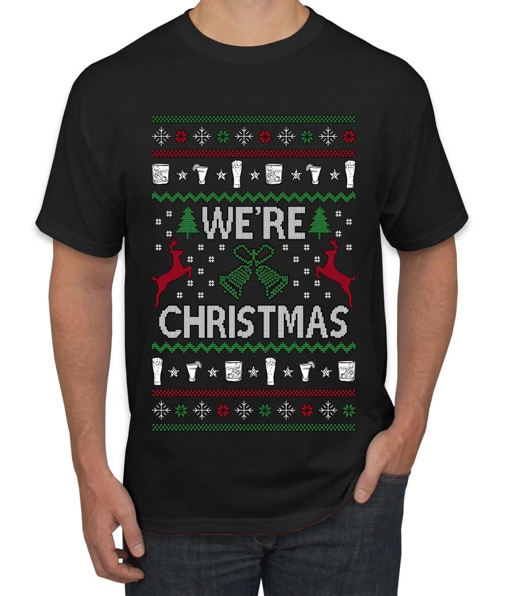 We re Christmas Couples Matching Ugly Christmas Men s T- Shirt XL