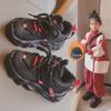 Mädchen Sportschuhe Neue Herbst und Winter Kinder Einzelschuhe Mädchen Papa Schuhe Samt Warme Zwei Baumwollschuhe