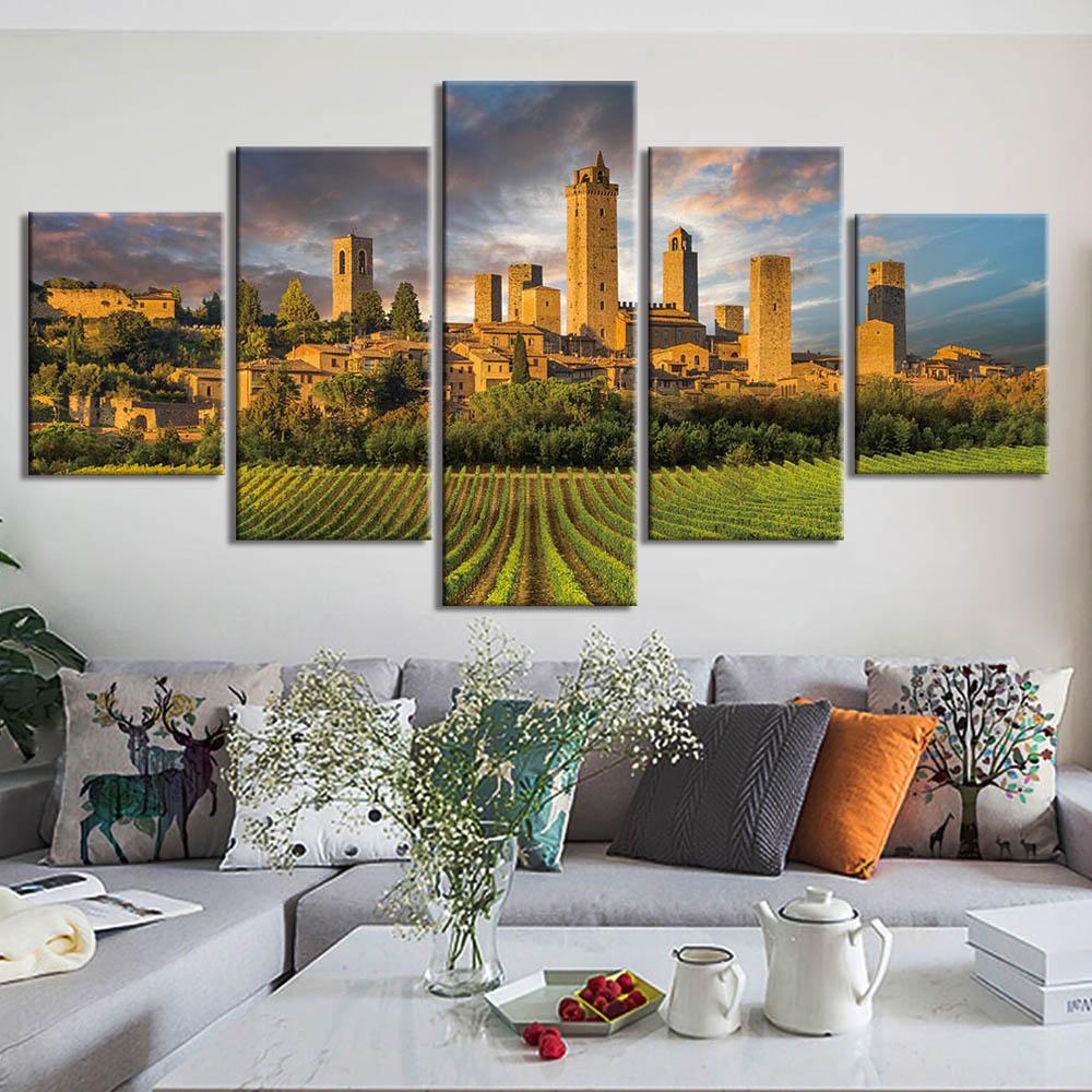 

Холст Картина Древний Замок Картина Настенный Декор Домашний Декоративный Современный Настенный Художественный Плакат Принт Рамки 20x35cm*2 20x45cm*2 20x55cm*1