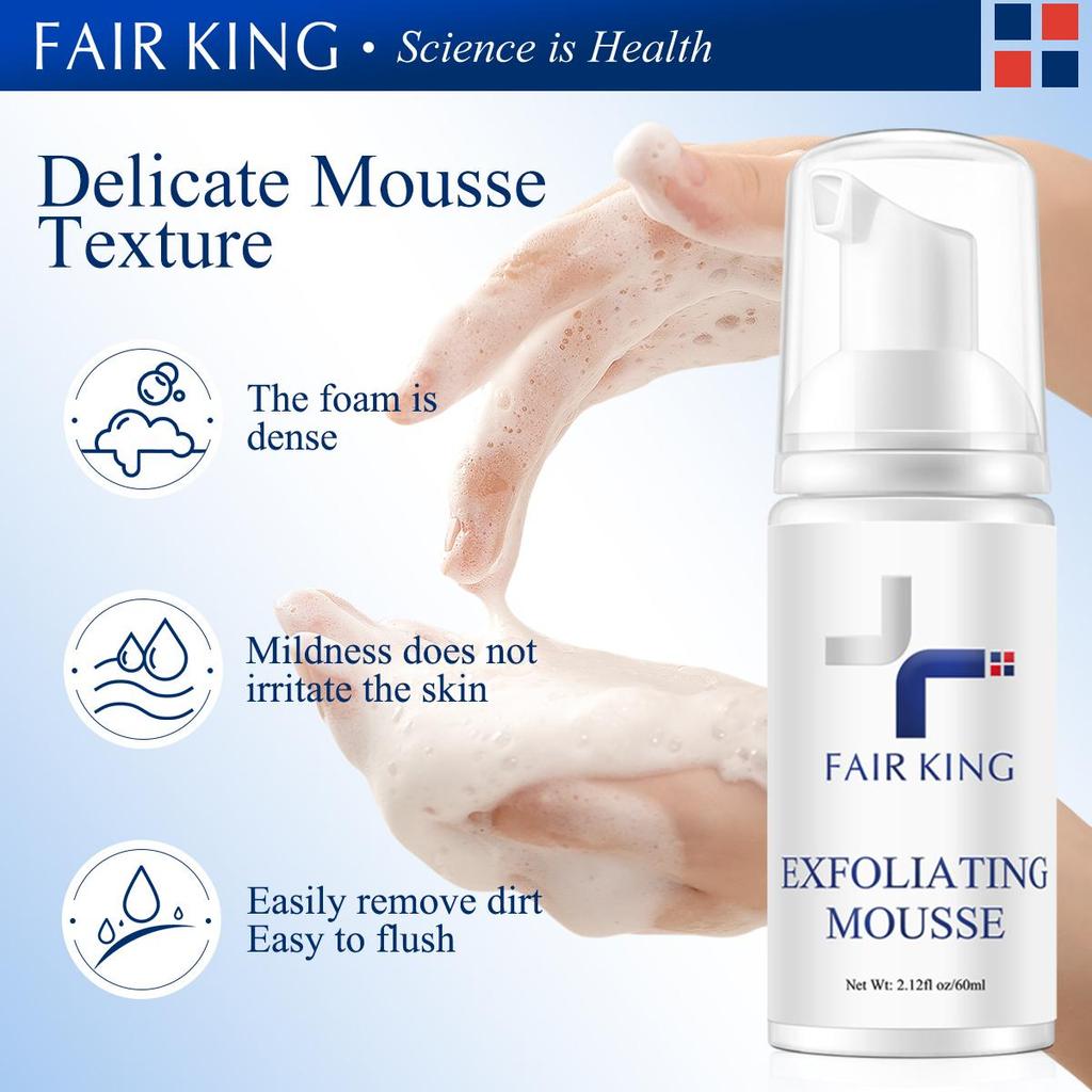FAIR KING Exfolarting Mousse Złuszczający nawilżający środek oczyszczający Usuwanie martwego naskórka Kontrola oleju Zmniejszenie porów Pielęgnacja skóry
