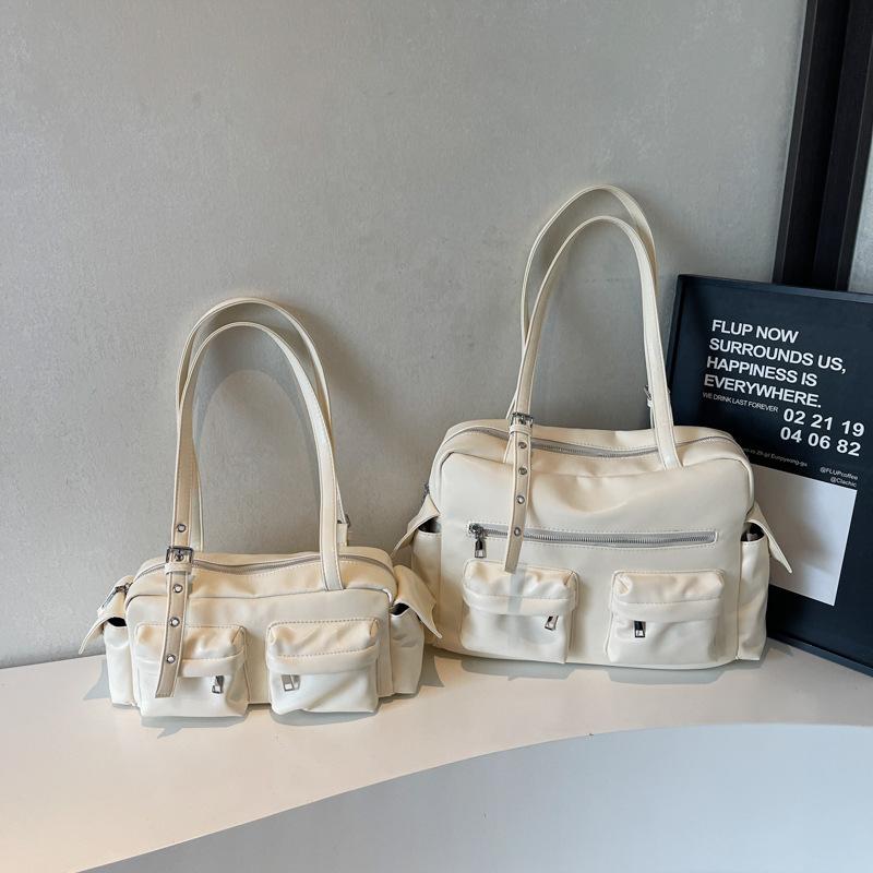Multi-pocket Large-capacity Tote Bag Women's New Fashion Shoulder Armpit Bag
