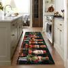 Christmas-Themed Nutcracker Soldier Pattern Kitchen Carpet, Long Corridor Carpet, Anti-Slip And Washable, Home Decoration