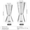 Double Head Jigger Plastic Cocktail Jigger Bar Measuring Jigger 10ml/20ml Double Jigger Bartending Jigger Cocktail Measurer