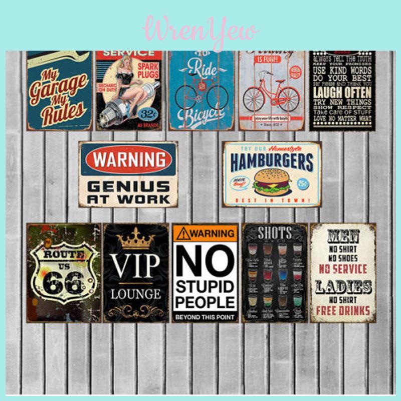 Fashionable Retro Metal Tin Sign Plaque Perfect For Clubs And Home Wall Decor