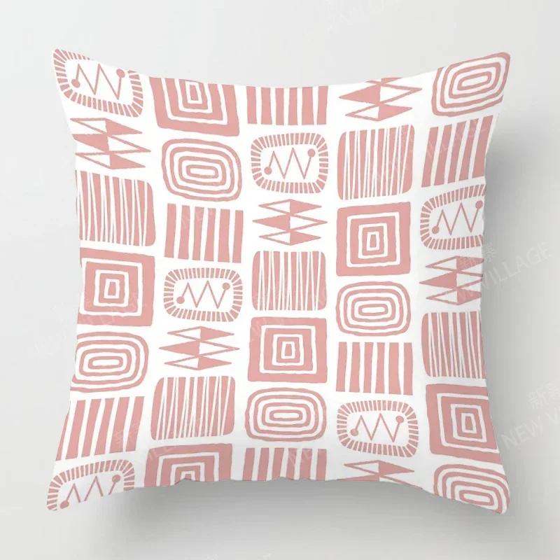 Nordic Fall Home Decor Autumn Throw Pillow Case Sofa Cushion Cover Modern 45x45cm 45*45 50x50 60x60cm 40*40 40x40 Geometry 60*60