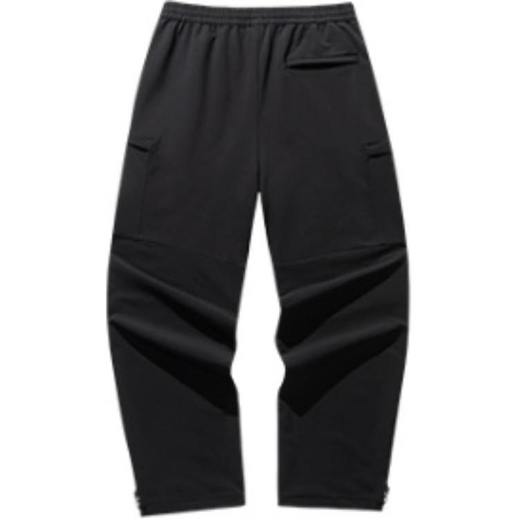 Anta Loose Comfortable Versatile Sports Long Pants Men Bottoms Basic-Black 152518509-2