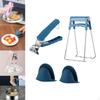 Dish Clip Tongs, Bowl Gripper, Pan Clamp Holder, Heat Resistant Anti Tongs Set for Moving