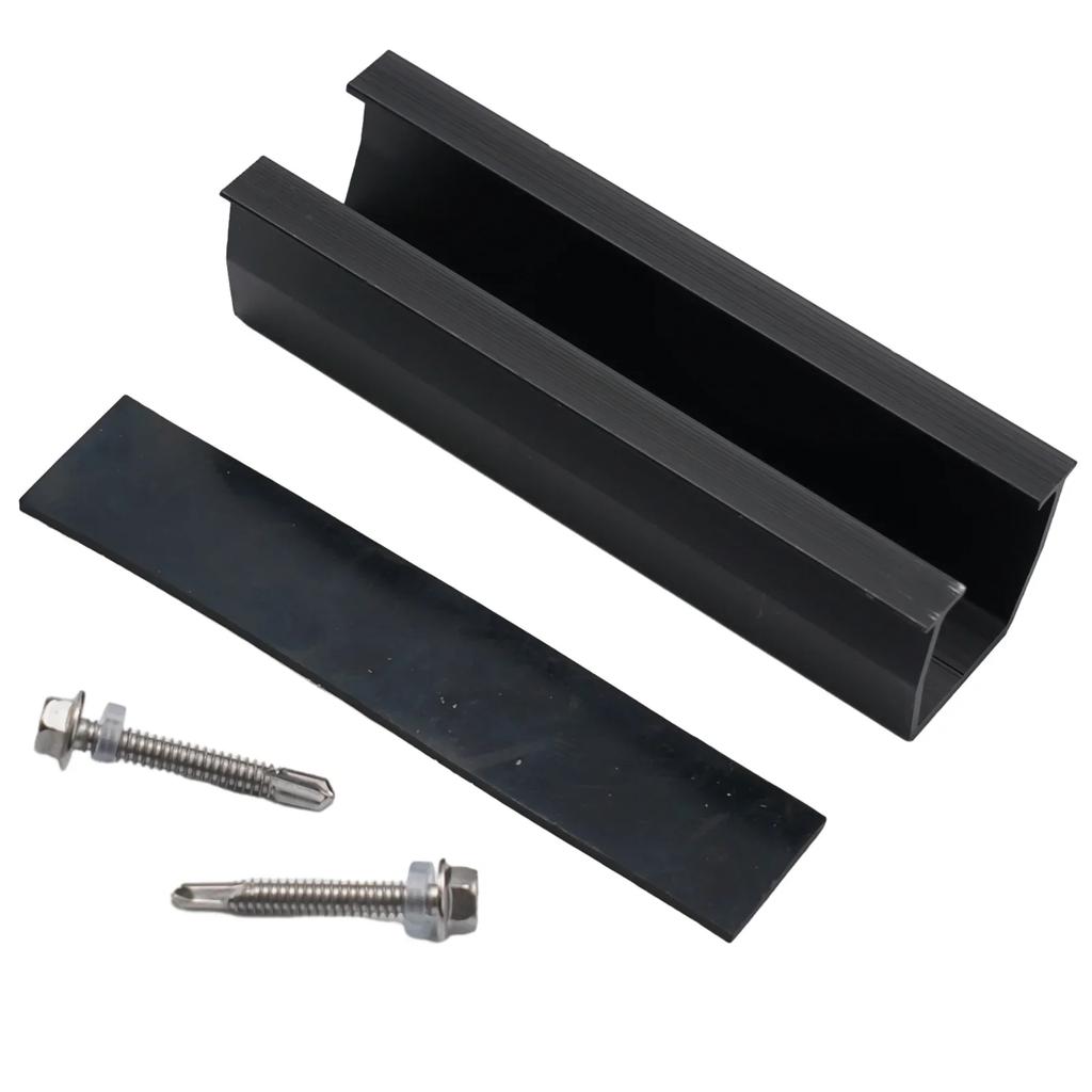 Solar Module Bracket PV Mounting Rail 12CM Trapezoidal Roof Photovoltaic Solar Mounting System Mounting Guide Rail Bracket