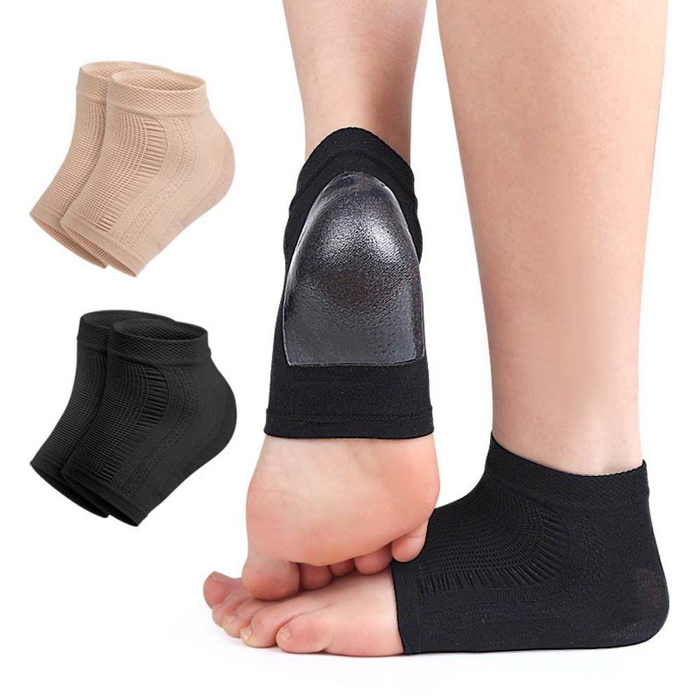 Plantar Fasciitis Support Foot Skin Female Socks Gel Heel Protector Half-yard Socks Heel Sleeve Pads Silicone Heel Pads