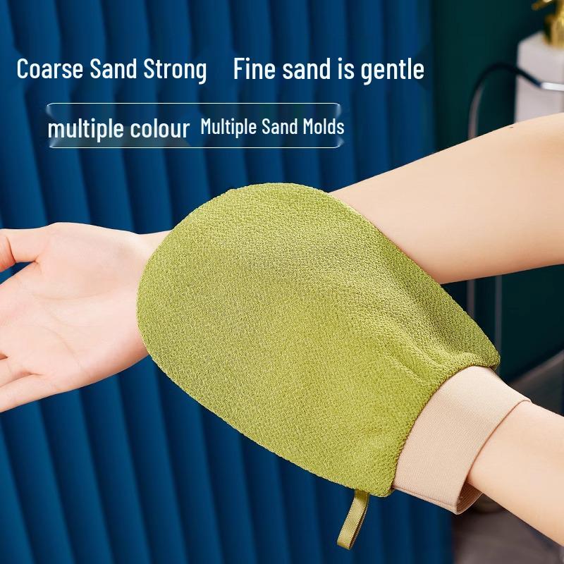 Unisex Exfoliating Towel: Gentle, Single-Layer Bath Scrubber with Coarse & Fine Textures for Safe Skin Care
