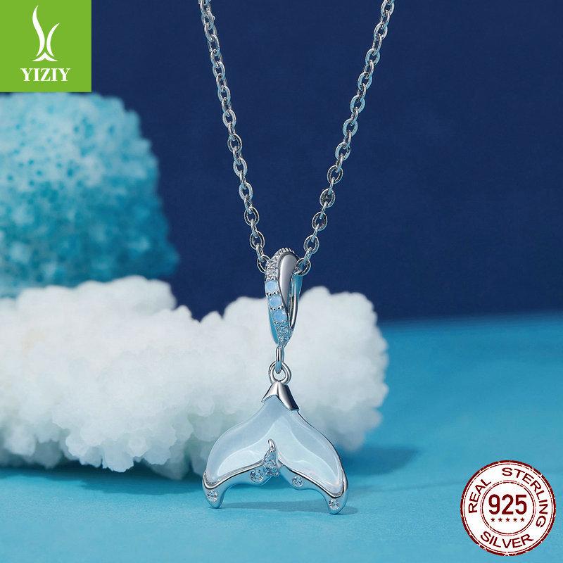 Dream Fishtail Diy Bracelet Necklace Pendant, Exquisite Opal S925 Sterling Silver Beaded Accessories