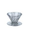 HARIO Alpha Dripper Tritan ADT-01-B Clear Plastic Coffee Dripper Cone Shaped Pour Over Maker 1-2 Cups