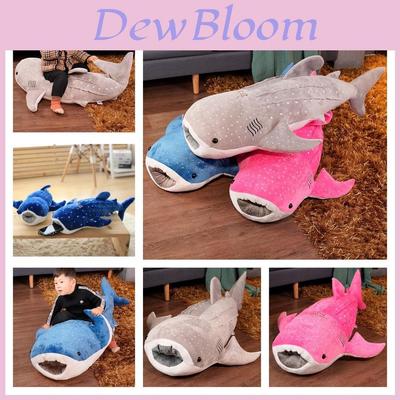 Super Soft Plush Whale Shark Toy Blue/gray/pink 55/75 Cm