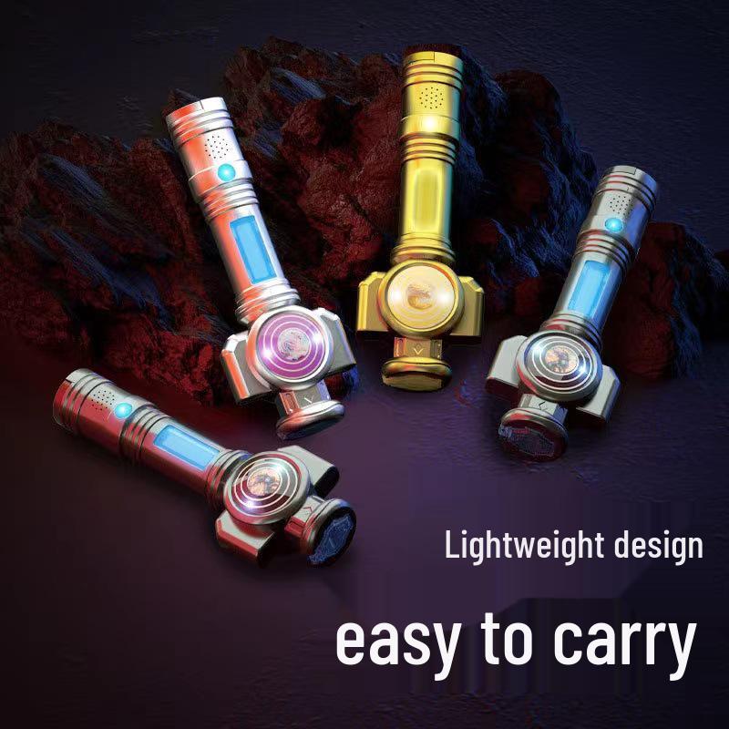 Telescopic Glowing Lightsaber Toy - Mythical Beast Design for Kids