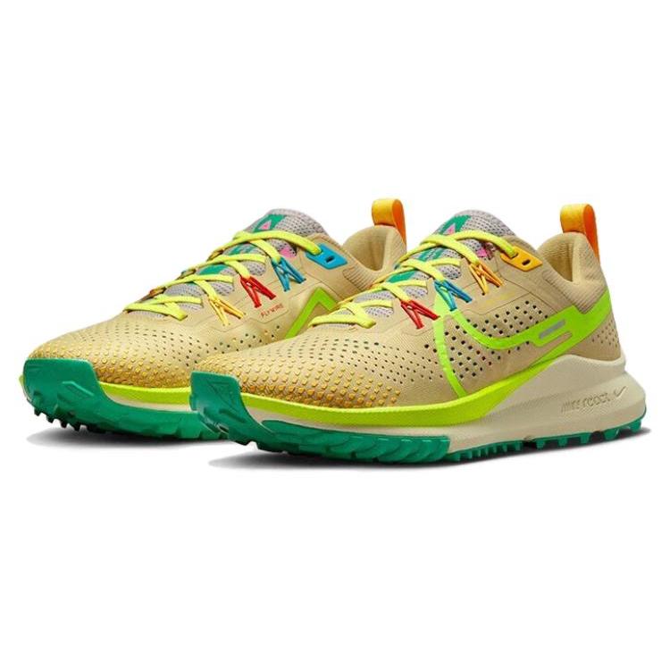 New Nike React Pegasus Trail 4 Team Gold Baltic Blue Stadium Green Volt Women's DJ6159-700