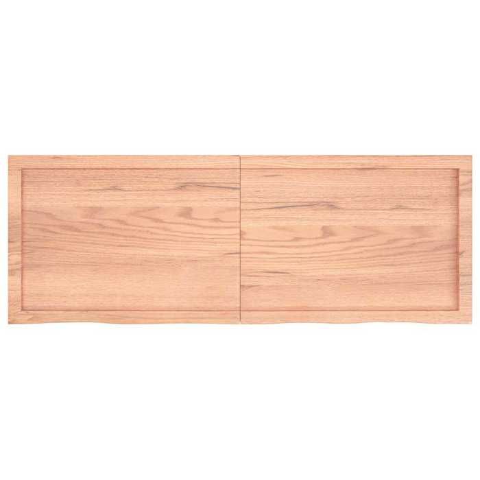 VidaXL Wall Shelf Light Brown 140x50x6cm Solid Treated Oak Wood 363705