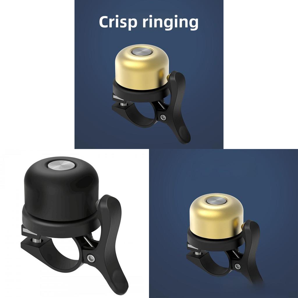 Mountain Bike Copper Bell With Clear Sound For Cycling Enthusiasts