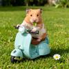 Mini-Elektromotorrad-Spielzeug für Haustiere, z. B. für Kätzchen und Hamster, mit Stunt-Rotations-Scooter, Lichtern und Musik, auch geeignet für Chinchillas und Kaninchen.