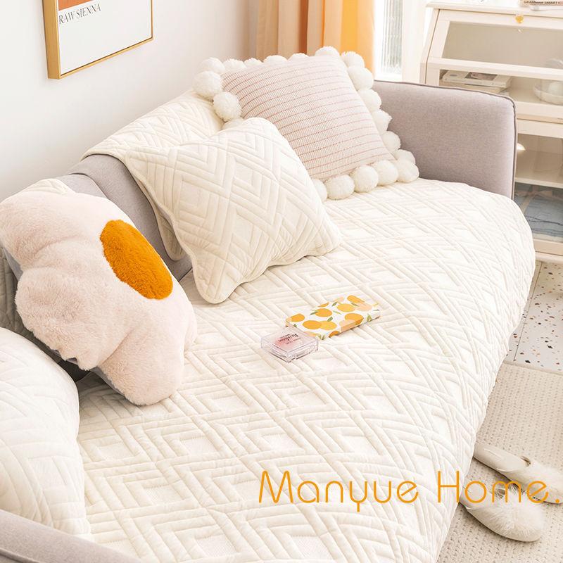 New Fashion Nordic Ins Wind Plush Sofa Cushion Sofa Towel Simple Modern Seat Cushion Four Seasons Autumn And Winter Sofa Cover