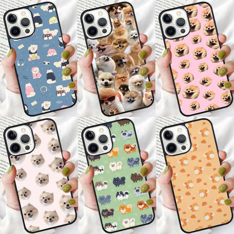 Cartoon Pomeranian Dog Phone Case Cover For iPhone 17 Air 16 15 14 Plus For Apple 16 11 12 13 Pro Max Coque