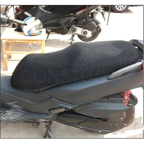 For KYMCO Downtown 350 350i 300 300i 200 Rear Seat Cowl Cover 3D Mesh Net Waterproof Sunproof Protector Motorcycle Accessories