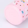 Wide Mouth Thermal Stainless Steel Water Cup Cartoon Handle Straw Tumblers Water Bottle for Outdoors