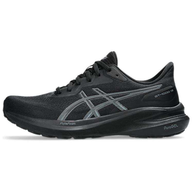 

ASICS GT-1000 13 Women Black Steel Grey Running Shoes 1012B663-004 EU 36