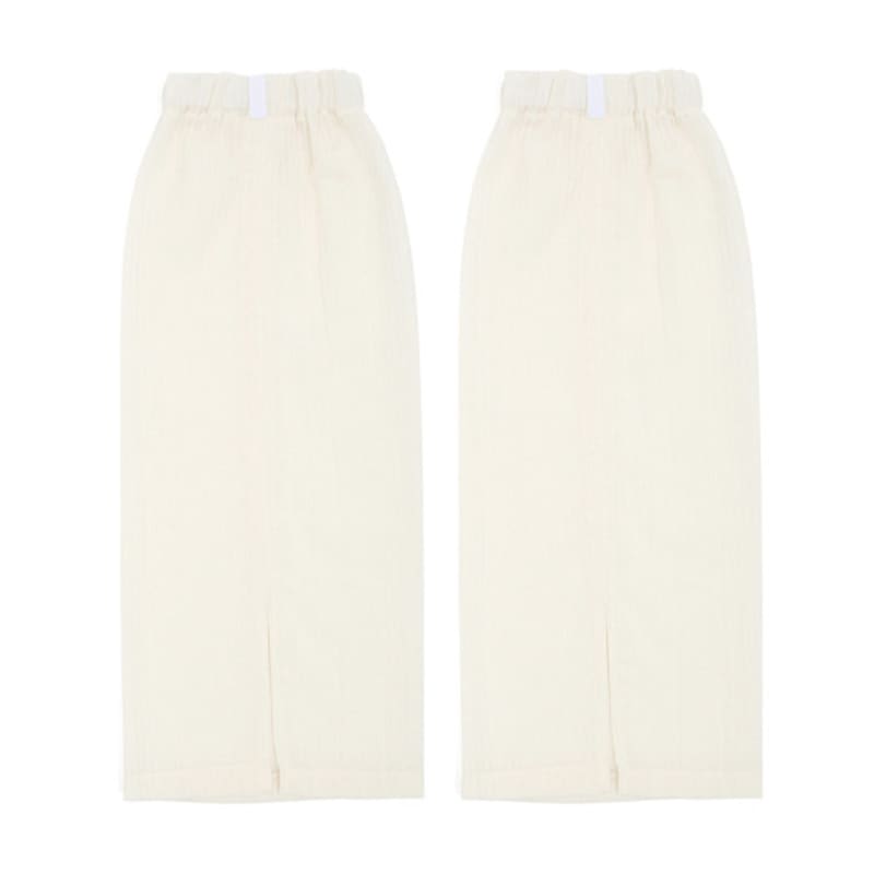 UNDERCONTROL STUDIO LEG WARMER / LAYER STRIPE / P IVORY