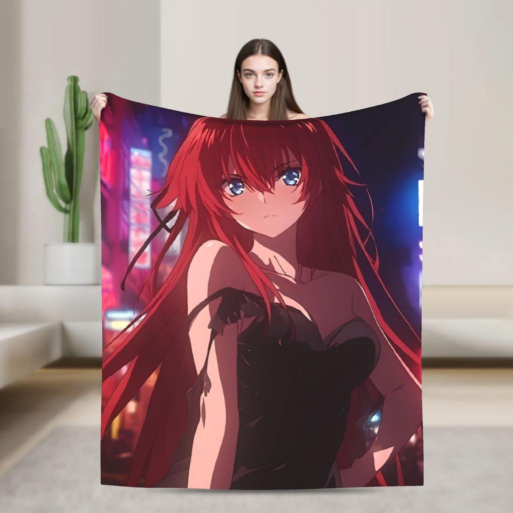 High School DxD  Blanket Quality Warm  Bedding Throws Winter Girls Boys Couch Bed Funny Bedspread