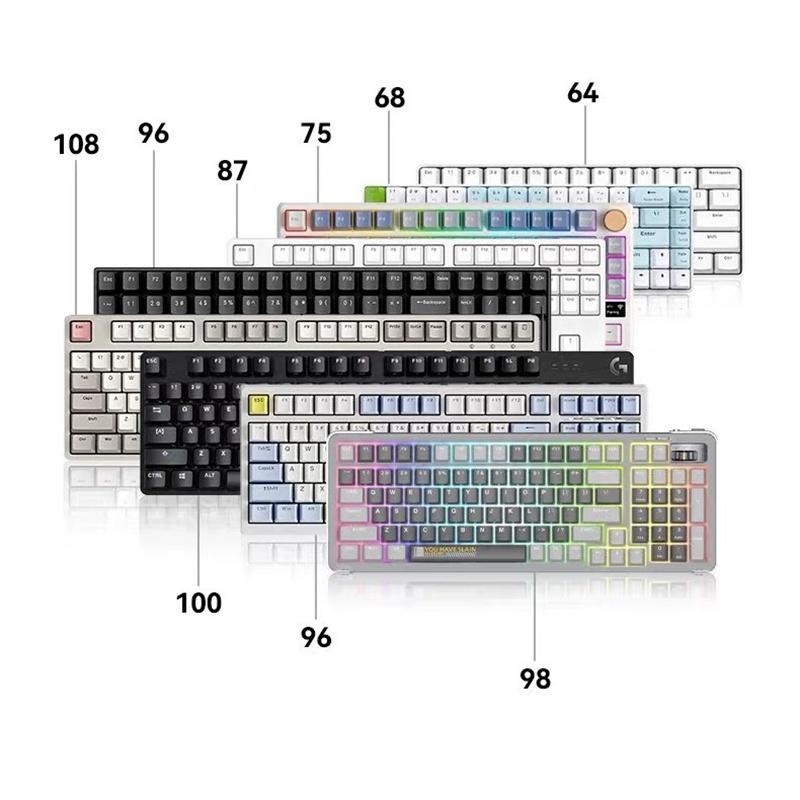 Keycap Set Side Engraved Gradient Color 134 Keys Pbt Double Sided Printed Shiny Backlit Keycaps For Mechanical Keyboards
