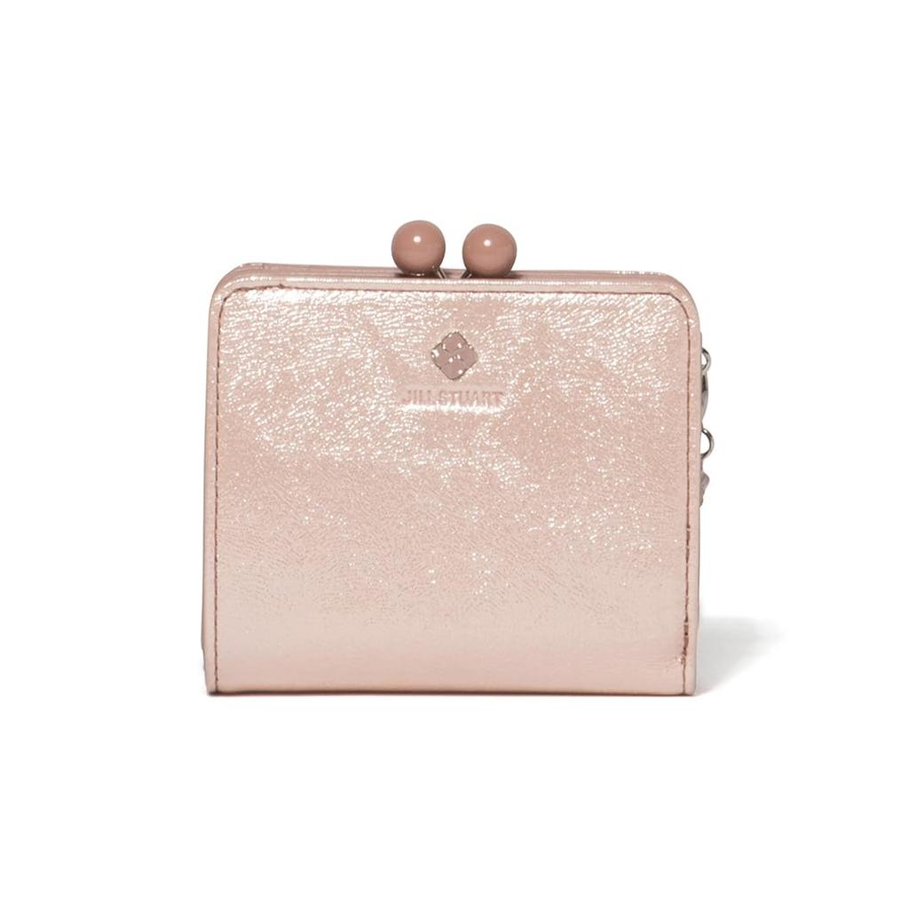 Jill Stuart Women's Slim Wallet with Bifold Clasp, Breeze, Antique Glitter, with Original Charm, JSLW4AS1