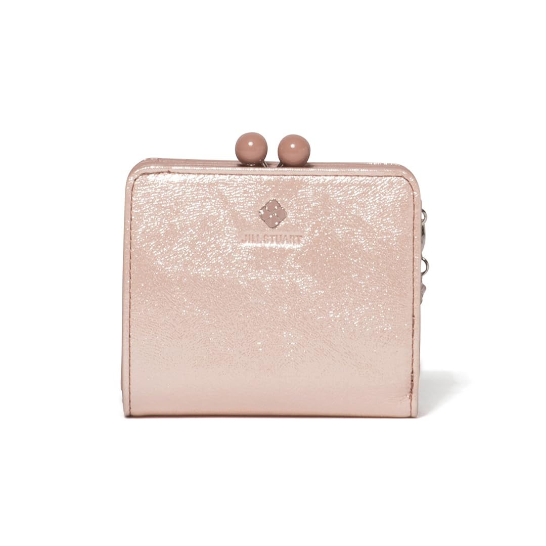 

Jill Stuart Women s Slim Wallet with Bifold Clasp, Breeze, Antique Glitter with Original Charm, JSLW4AS1