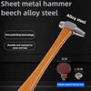 Car Bump Repair Alloy Steel Shaping Hammer Wooden Handle Leveling Hammer Seamless Repair Tool Sheet Metal Repair