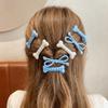 Sweet Polka Dot Hair Clips Mixed Color Oval Side Bangs Clips for 6PCS/SET Women