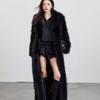 Winter New Imitation Fox Black Long Coat with Cotton and Thick Environmentally Friendly Fur Coat for Women