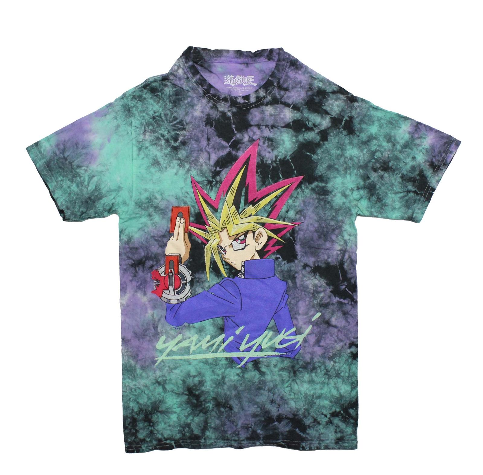 Yu-GI-OH New Adult T-Shirt - Yami Yugi Looking Back Tie Dye S