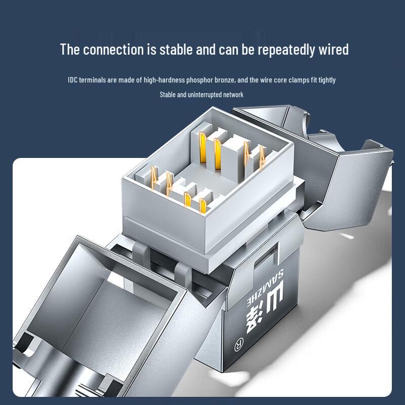 SAMZHE CAT6 RJ45 Shielded Network Module