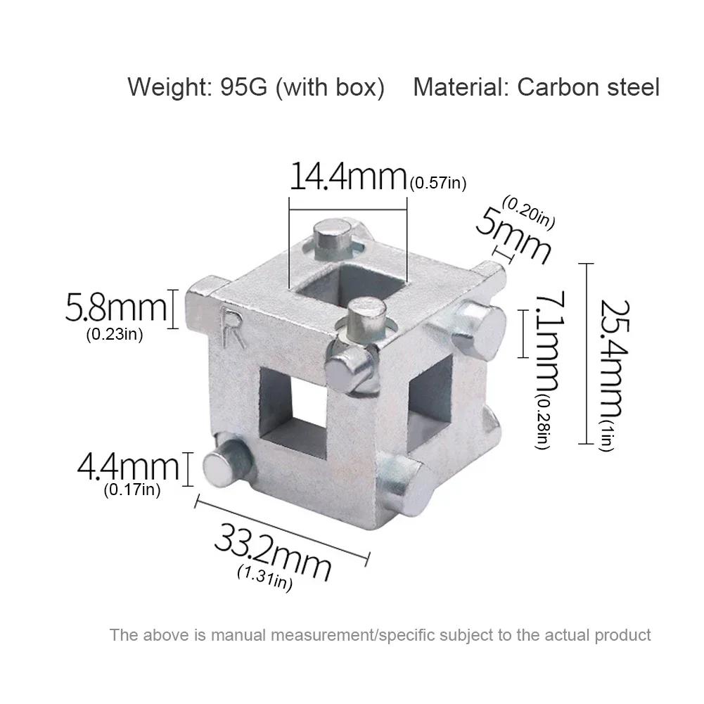 Brake Wheel Cylinder Splitter Disc Brake Air Pump Adjustment Tool Car Rear Disc Brake Caliper Piston 3/8 Inch Square Drive Tool