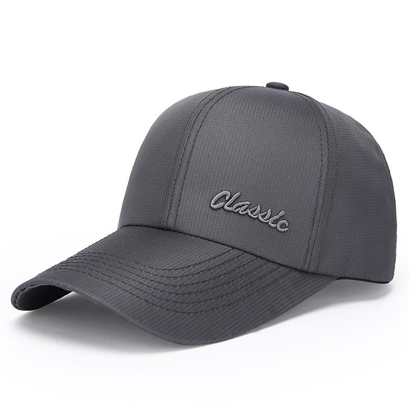 Spring Autumn Men's Embroidered Letter Baseball Cap Middle-Aged Sun Hat Outdoor Sports Visor Hats Fishing Hat Peak Cap